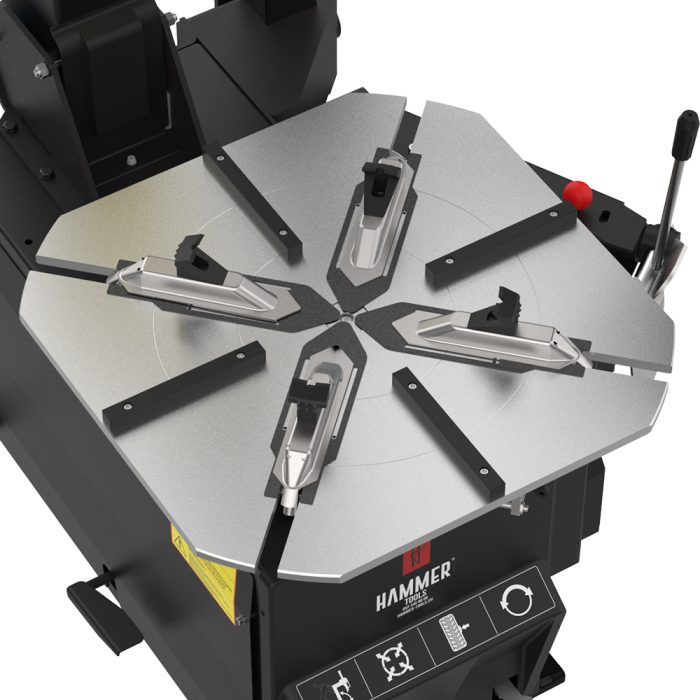 Automatisch kippbare Reifensäulenmontiermaschine HAMMER TOOLS CTC 13"-28" mit Hilfsarm HPR850 – Bild 3