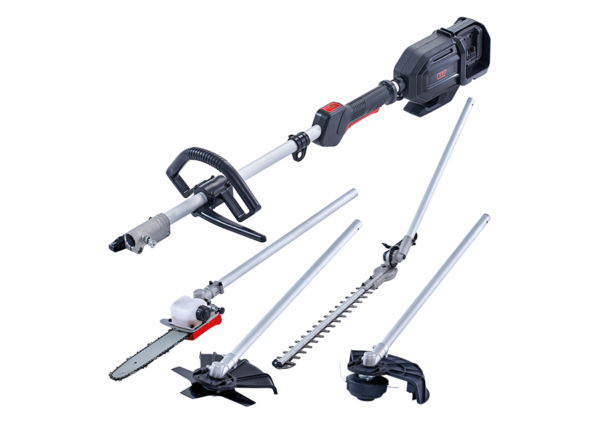 M7 DGM101SET 4-in-1-Elektro-Gartengerät mit 4 abnehmbaren Köpfen