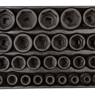 94427MP 1/2" Kraft-Steckschlüsseleinsätze-Satz, metrisch - 27 tlg.
