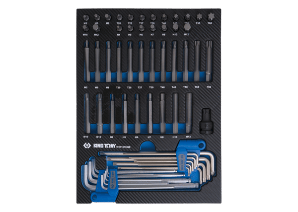 991161CQE Inbus-, TORX®-Steckschlüssel und Bits, EVAWAVE - 61 tlg.