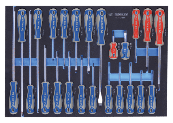 931124MRV TORX®-, Schlitz-, PHILLIPS® schraubendreher-Set, EVAWAVE - 24 tlg.