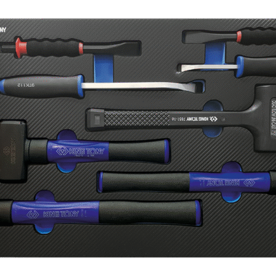 990408GQE Standard- und Rückschlagfreie Hammer, Meißel und Kraft-Hebel, EVAWAVE - 8 tlg.