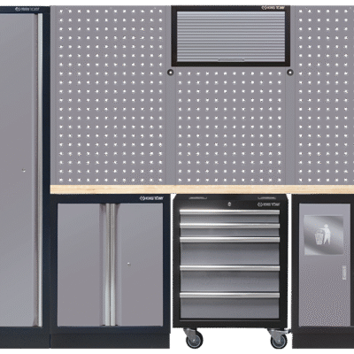 87D11AKGT Komplettes Mobilier (Schwarz/Grau/Holz) - 13 tlg.