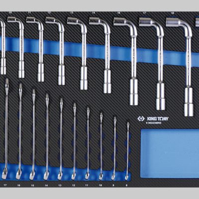 990223MRE2 Kombischlüssel und abgewinkelte Steckschlüssel 6x12-Kant, EVAWAVE - 23 tlg.