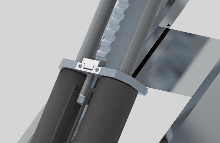 Hammer Tools Einbau-Scherenhebebühne: Mechanischer Sicherheitsmechanismus
