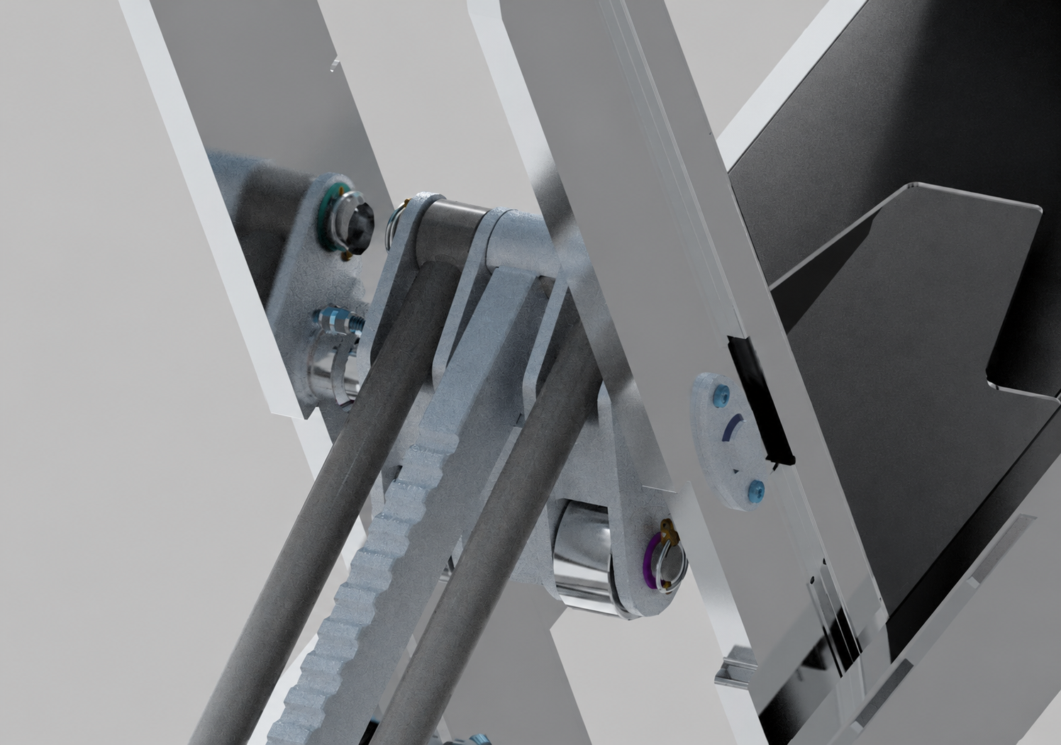 Hammer Tools Einbau-Scherenhebebühne: Massiver Anhebehebel