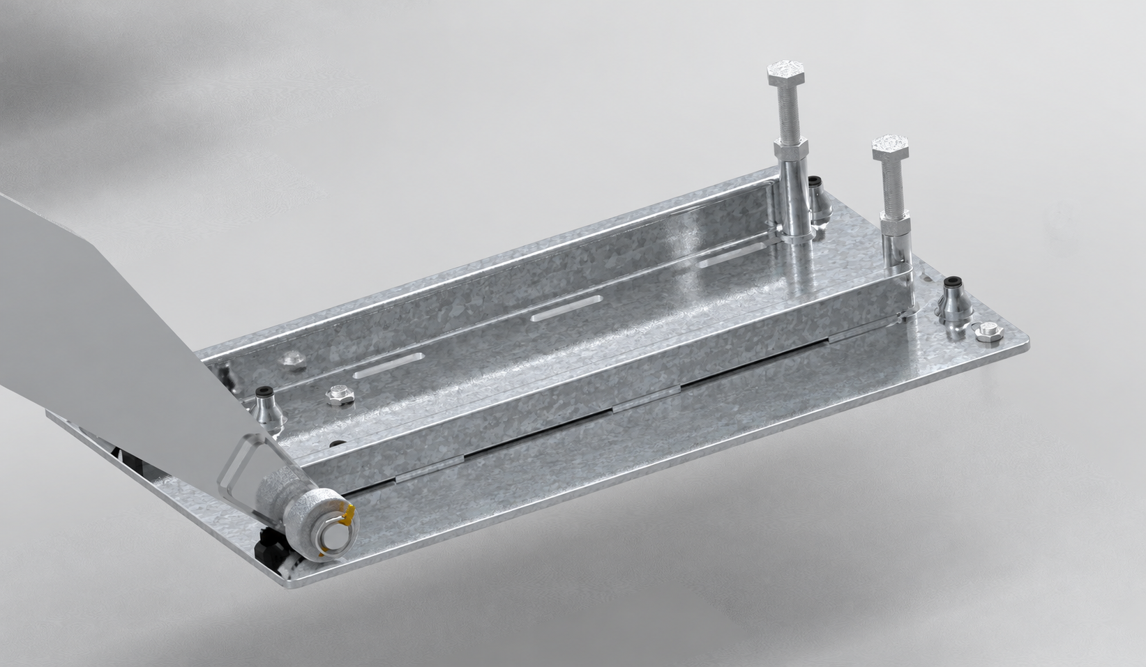 Hammer Tools Einbau-Scherenhebebühne: Verstellbare Grundplatte hinten