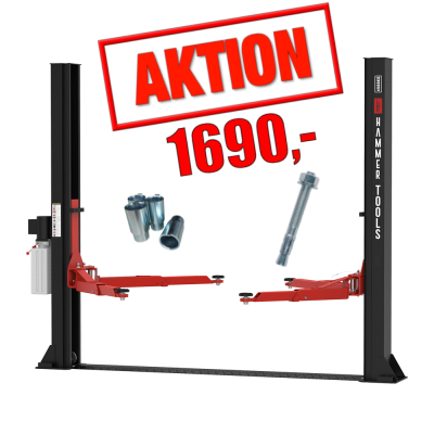 Aktion 2-Säulen Hydraulik Hebebühne CLD 4000 SL Smart Lift 4 t inkl. Montage Material